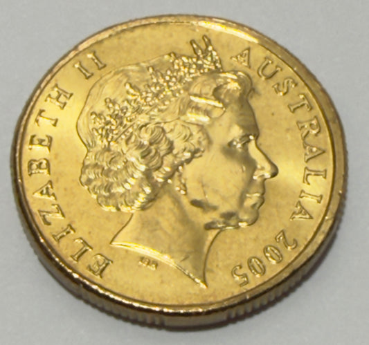 2005 $1 Dancing Man Coin - Uncirculated - 60th Anniversary Of WW2 - In 2x2