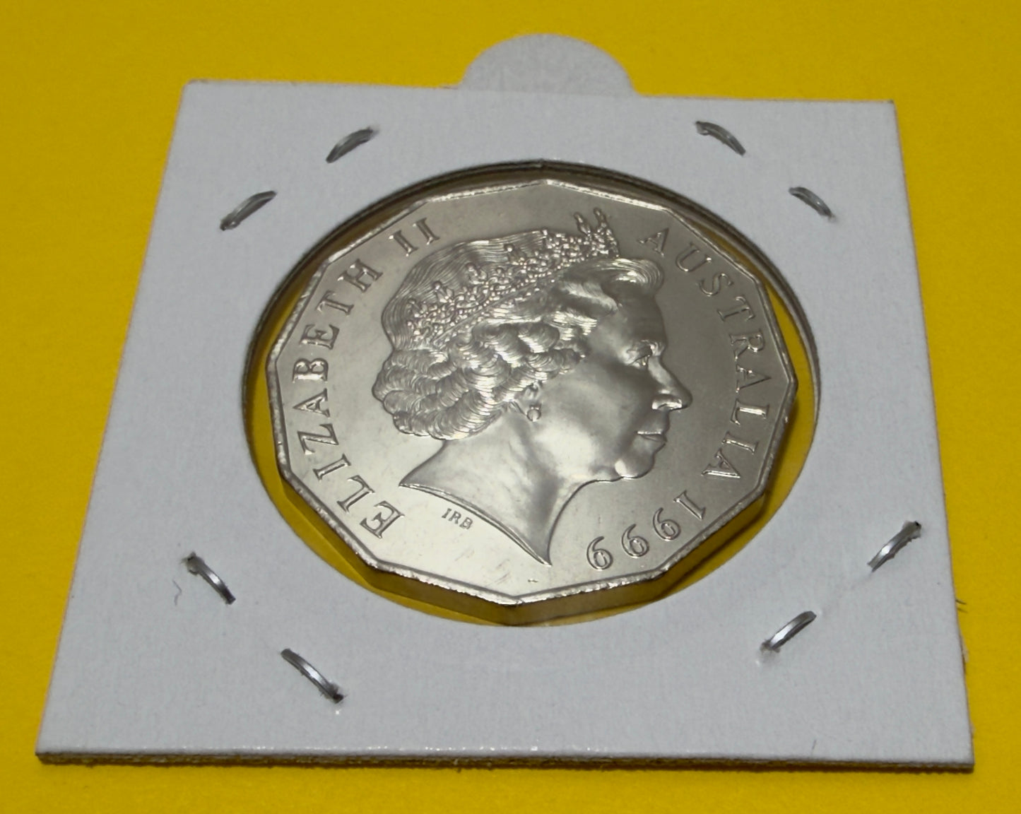 1999 50 Cent Coin - Coat of Arms - Uncirculated - comes in 2x2