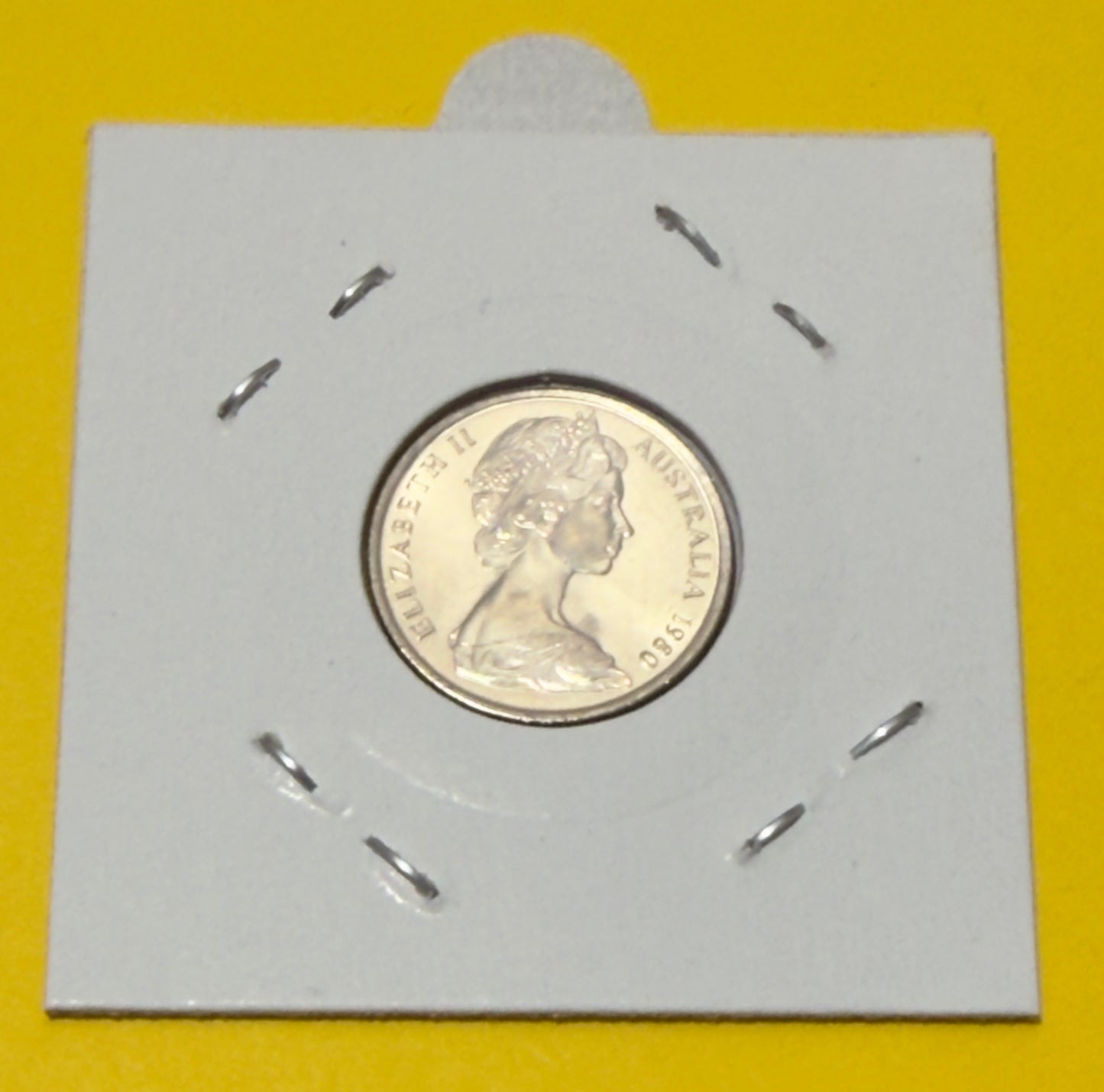 1980 5 Cent Coin - Uncirculated - from Mint roll - comes in 2x2