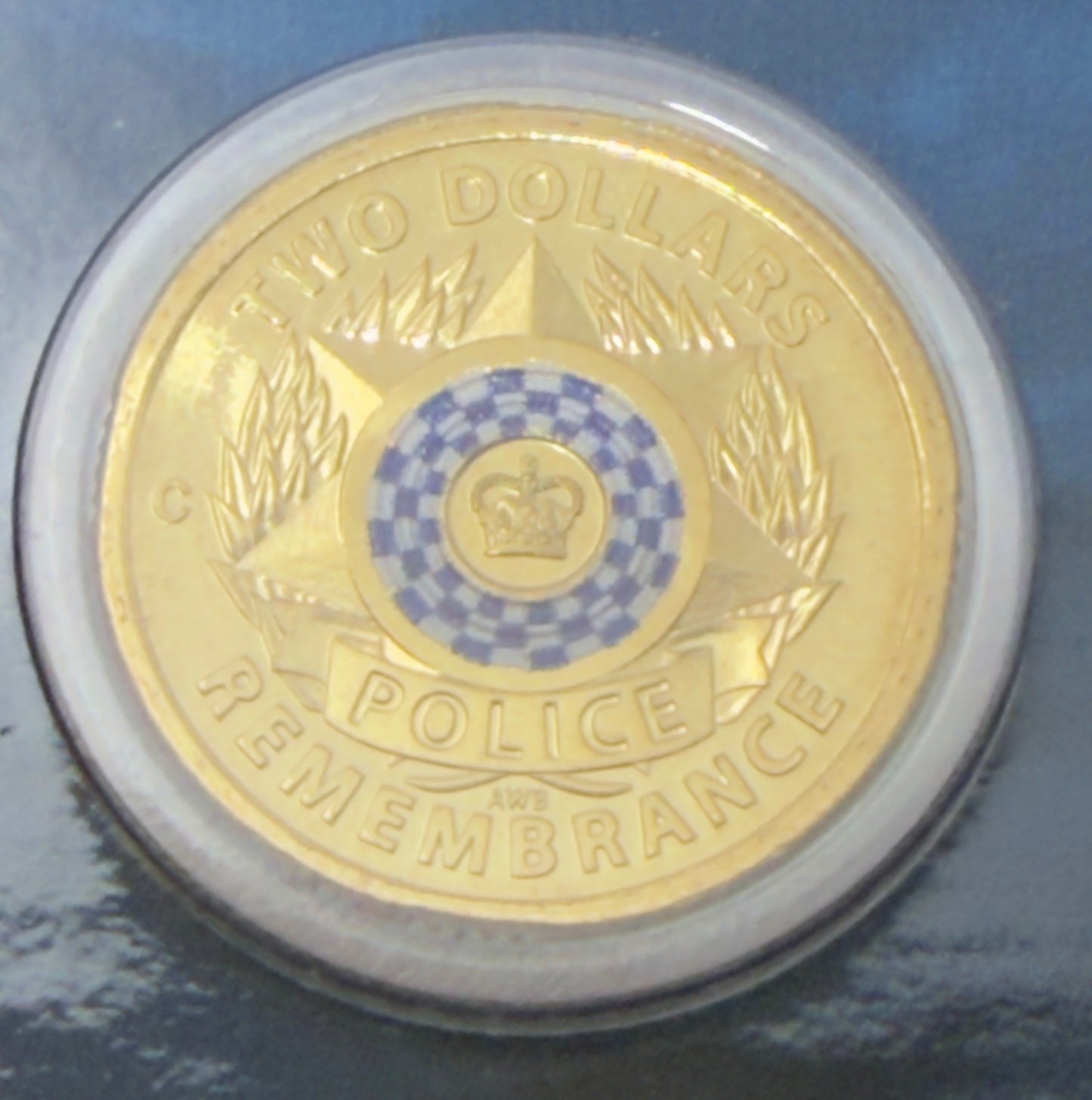 2019 $2 Police Remembrance Day C-Mintmark - Carded Coloured $2 Coin