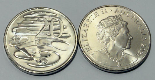2021 20 Cent Coin - Uncirculated - Platypus - comes in 2x2