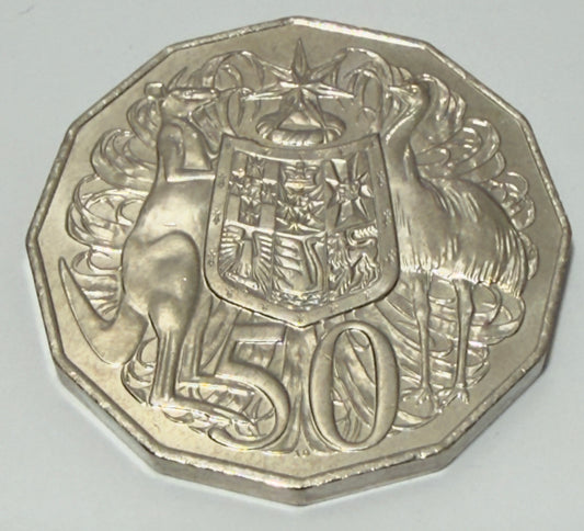 2017 50 Cent Coin - Uncirculated - Coat of Arms - comes in 2x2