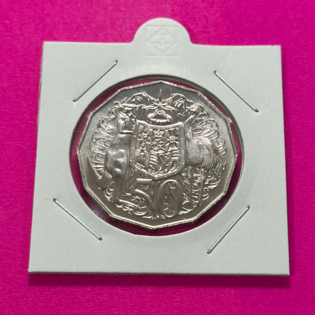 1990 50 Cent Coin - Choice Uncirculated - Mint Set ONLY Coin - comes in 2x2