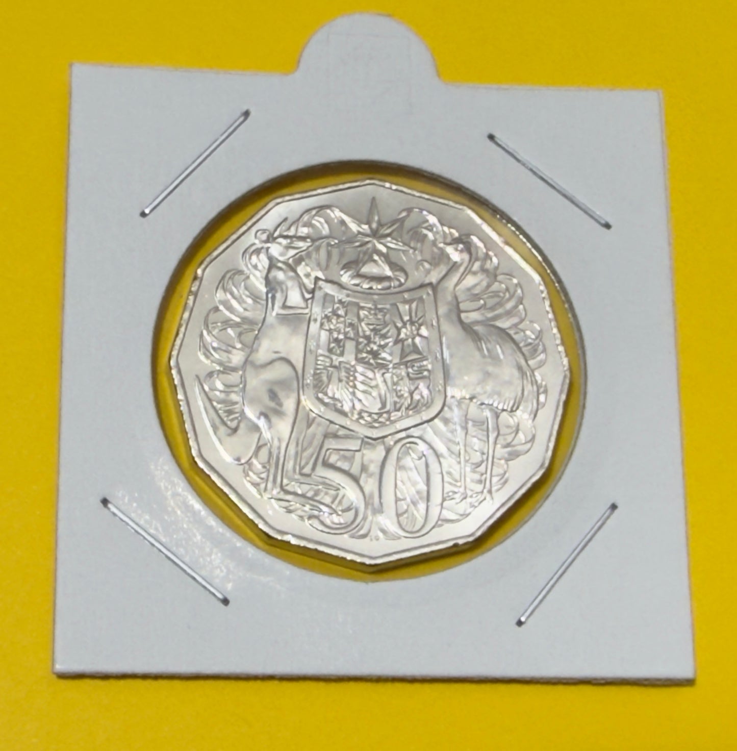 2017 50 Cent Coin - Uncirculated - Coat of Arms - comes in 2x2