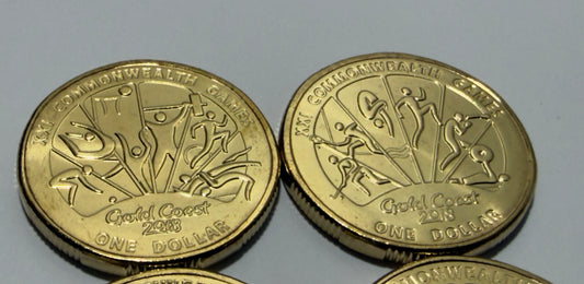 2018 $1 Commonwealth Games Set of 4 Coins - Uncirculated - come in 2x2s