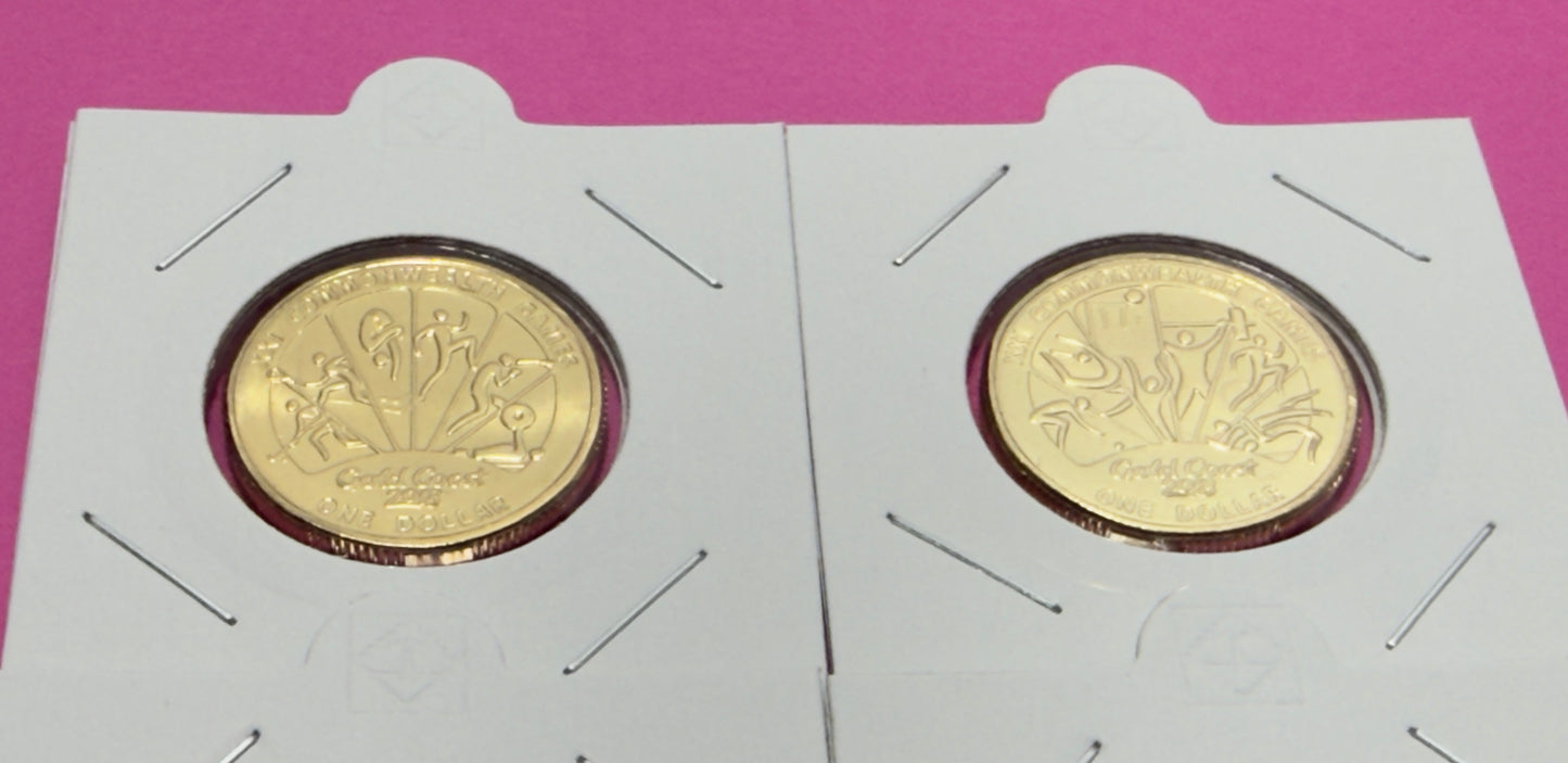 2018 $1 Commonwealth Games Set of 4 Coins - Uncirculated - come in 2x2s