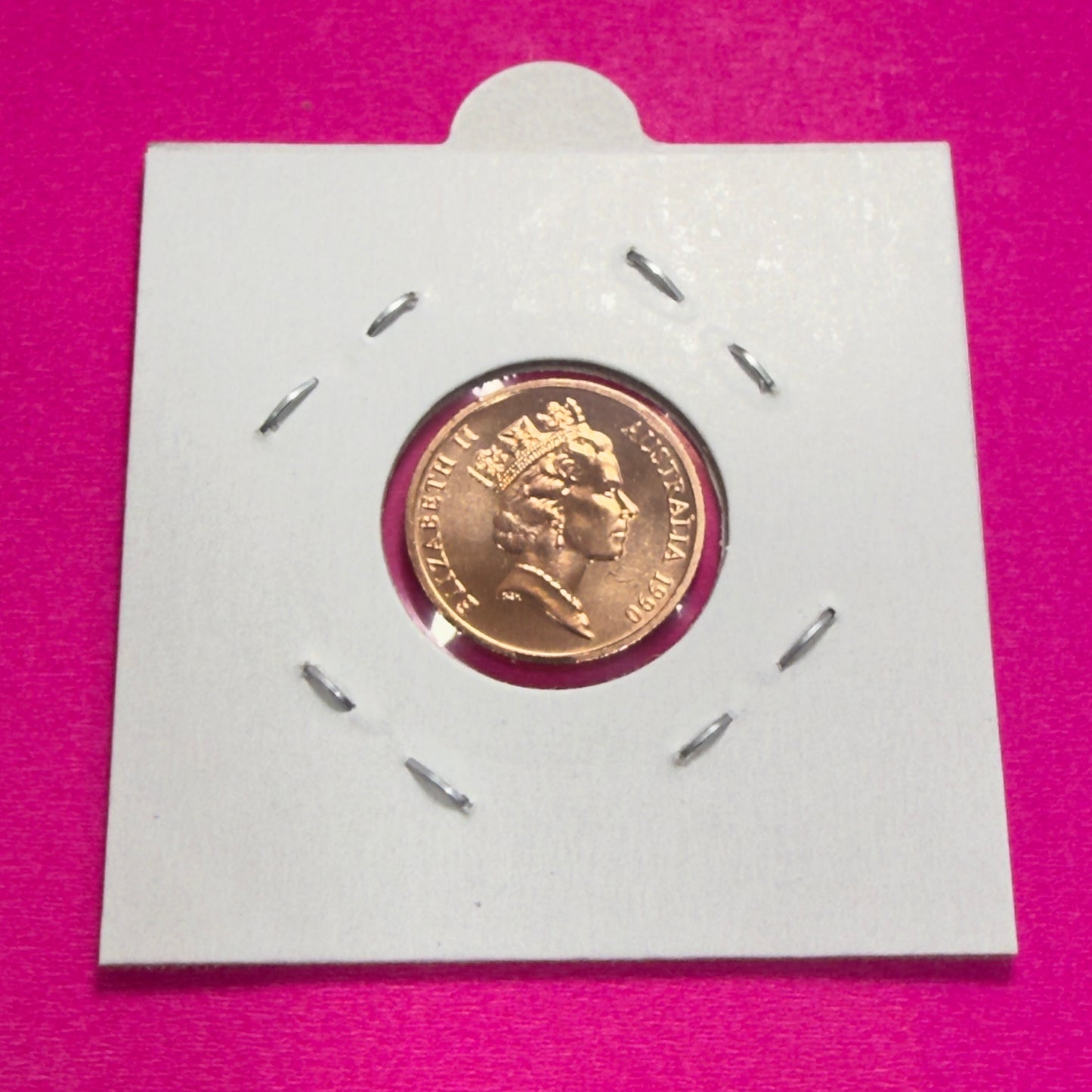 1990 1 Cent Coin - Choice Uncirculated - Ex MINT SET 1c Coin - Comes In 2x2