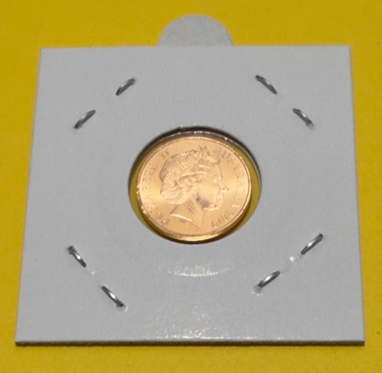 2019 1 Cent Coin - Mr Squiggle Moon Face - Uncirculated - comes in 2x2