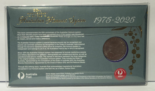 2025 50 Cent Impressions PNC 50th Anniversary of the Australian Honours System 045/350