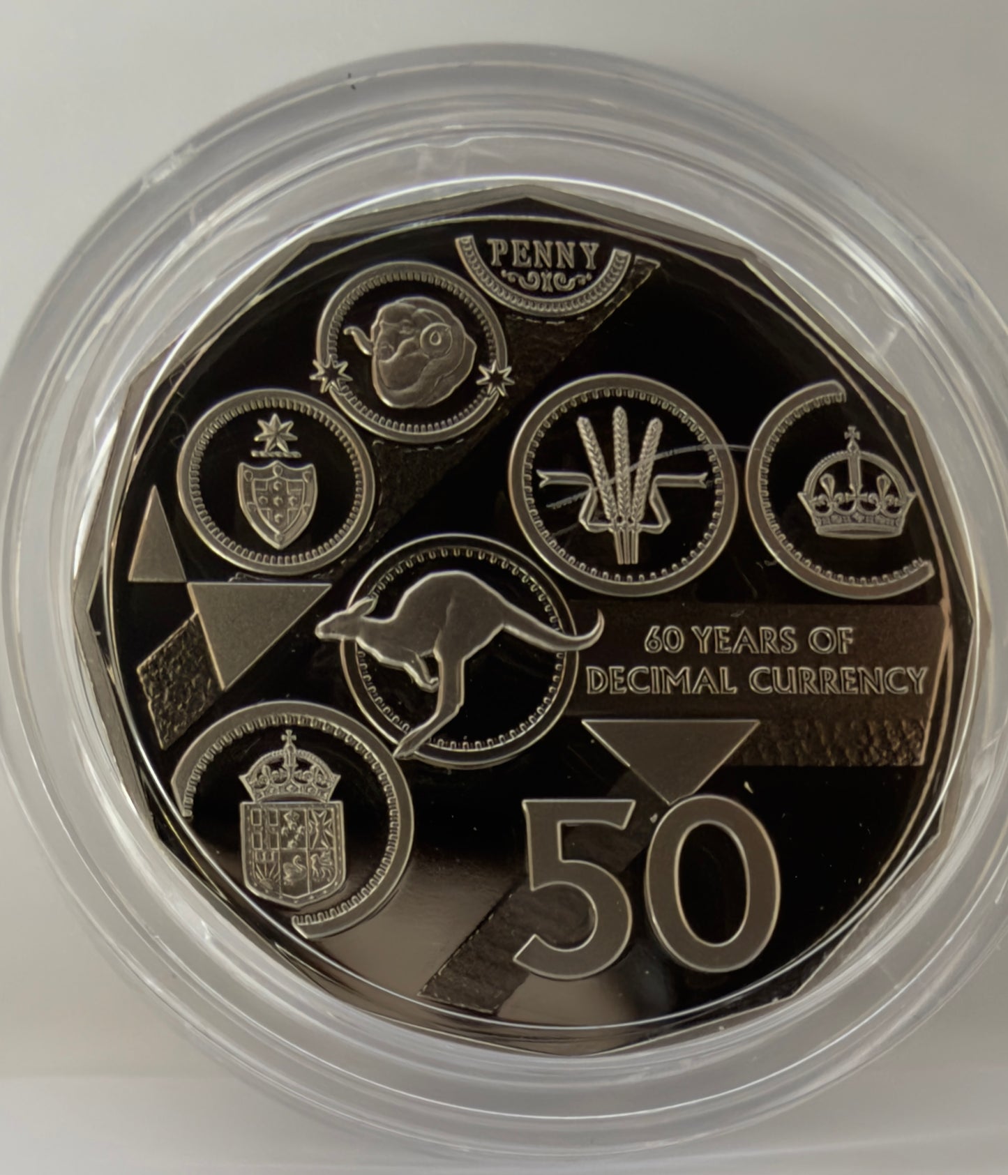 2026 50 Cent Proof Coin - 60 Years of Decimal Currency in original Capsule
