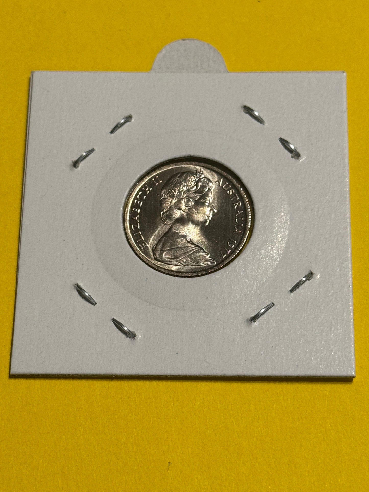 1977 5 Cent Coin - Uncirculated - Five Cent Coin - comes in 2x2