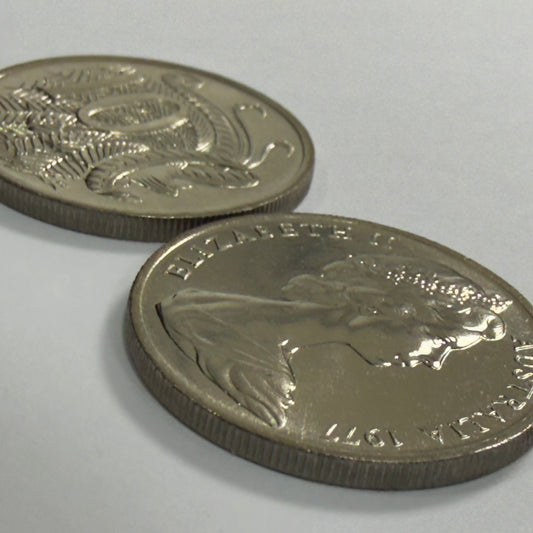 1977 10 Cent Coin - Uncirculated - Ten Cent 10c - ex RAM Roll - comes in 2x2