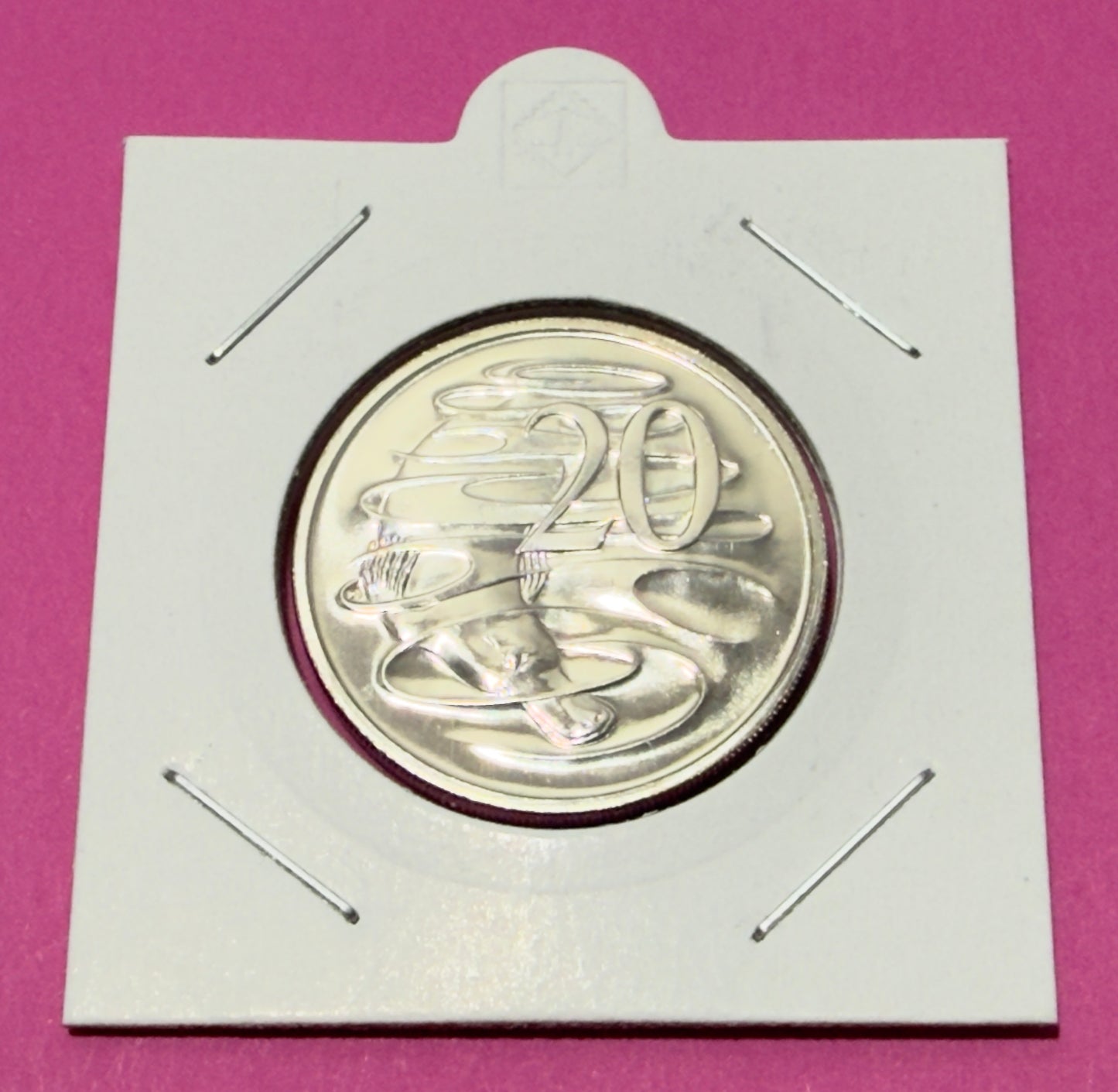 1989 20 Cent Coin - Choice Uncirculated - mint set only coin - comes in 2x2