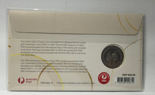 2024 PNC 30 Years Of Postal Numismatic Covers 50 Cent PNC limited 7500
