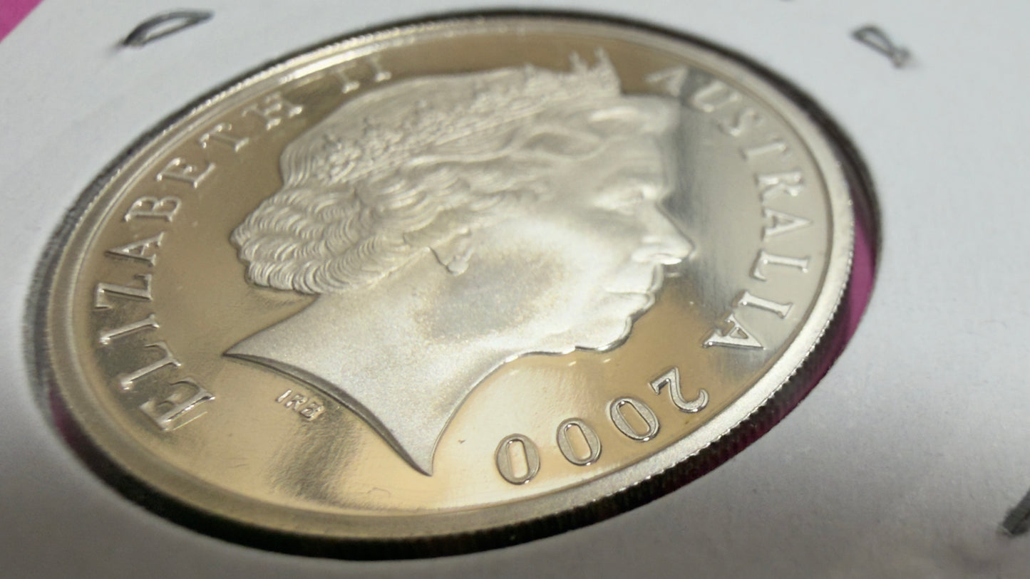 2001 20 Cent Proof Coin - comes in 2x2