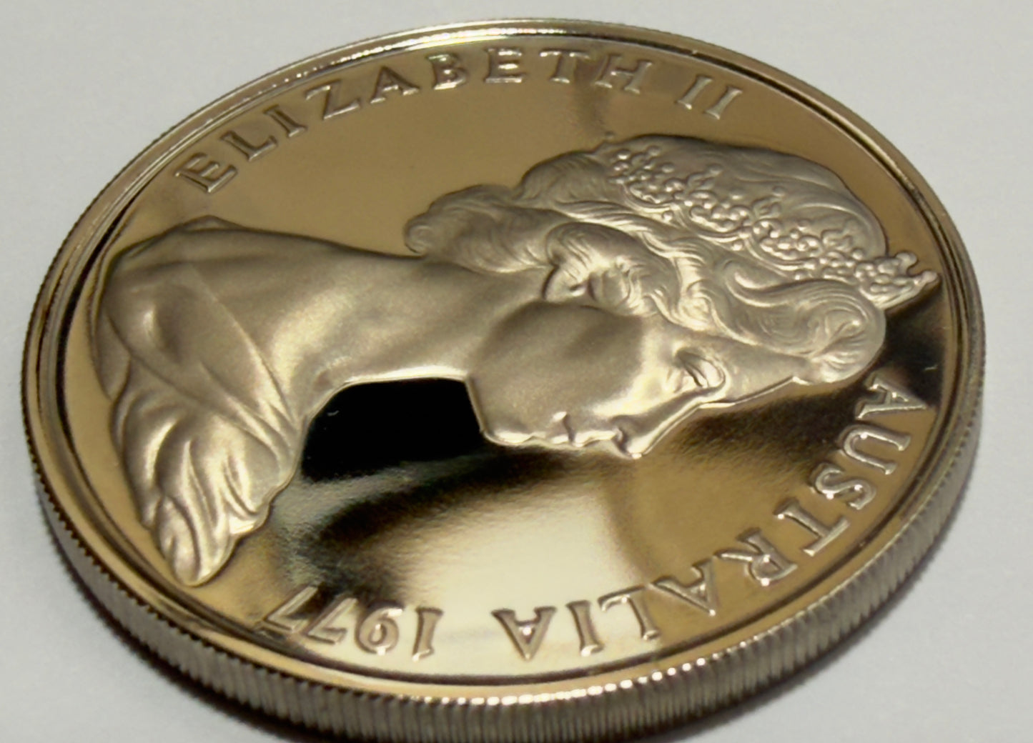 1977 20 Cent Proof Coin - Twenty Cent Proof - comes in 2x2