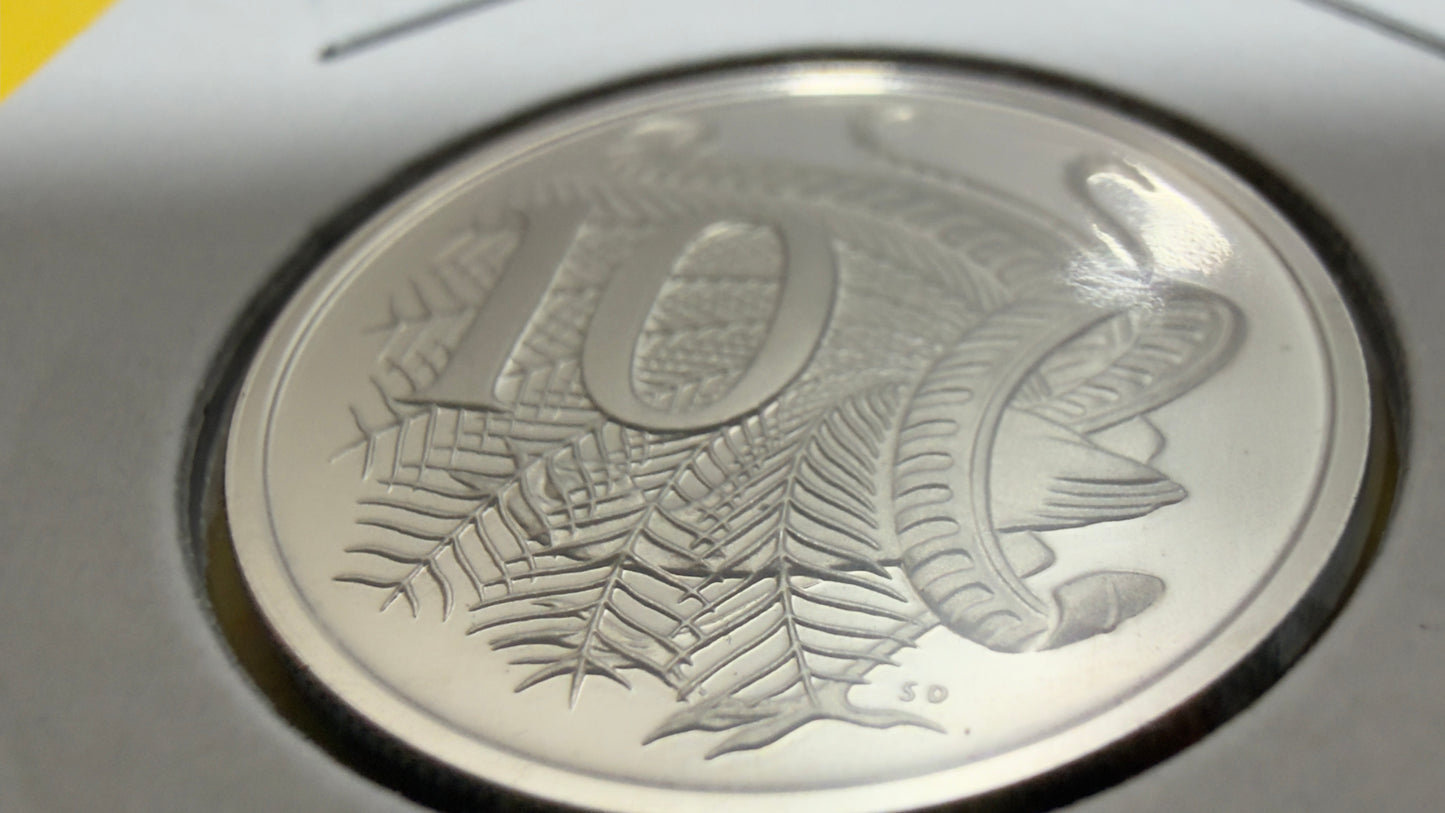 1977 10 Cent Proof Coin - Ten Cent Proof - comes in 2x2