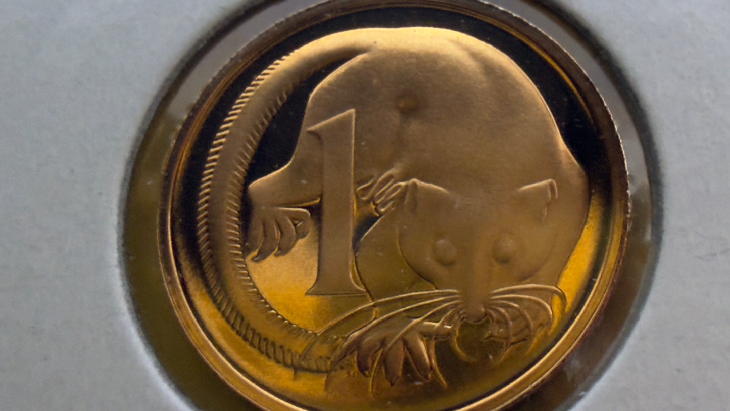 1977 1 Cent Proof Coin - One Cent Proof - comes in 2x2