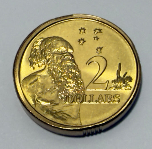 1996 $2 Elder Coin - Choice Uncirculated - ex mint set coin Two Dollar - in 2x2
