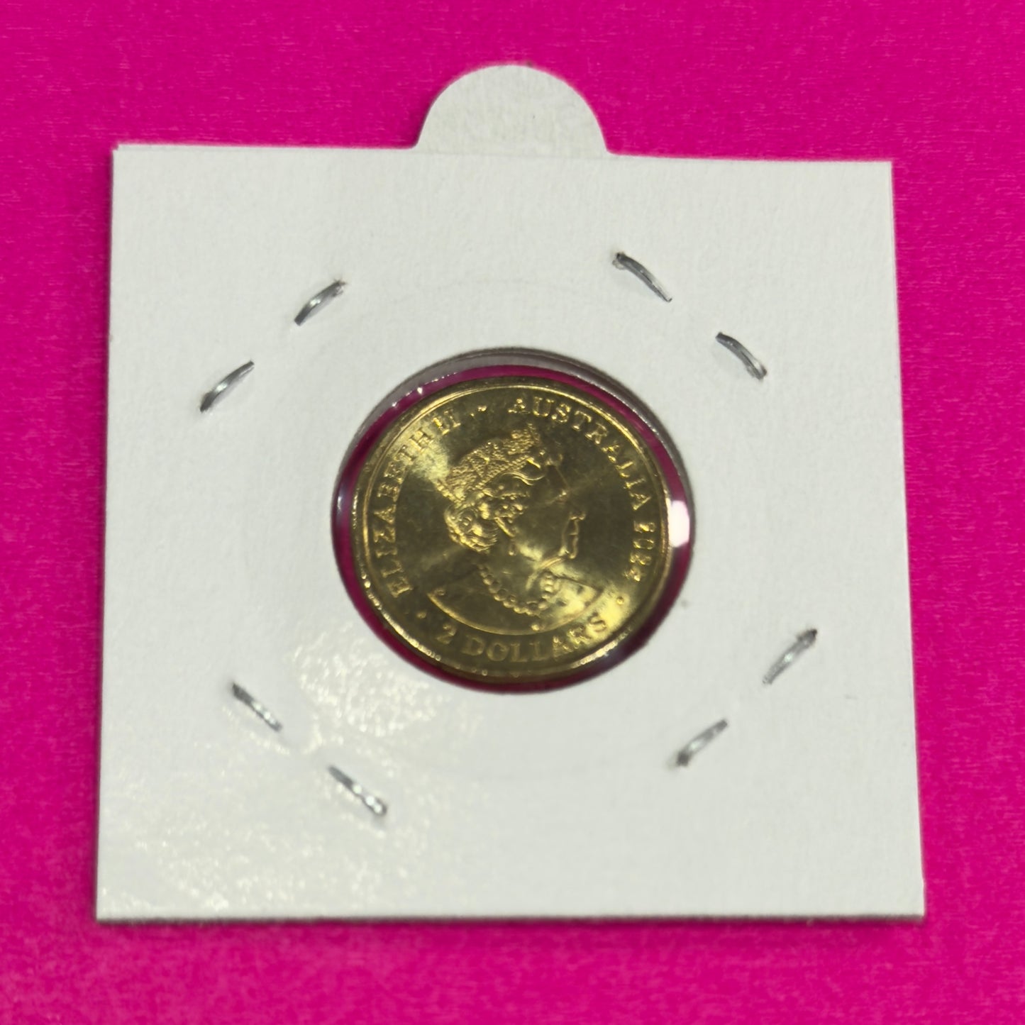 2022 $2 Socceroos Coloured Coin - Uncirculated - 100 Year Centenary in 2x2