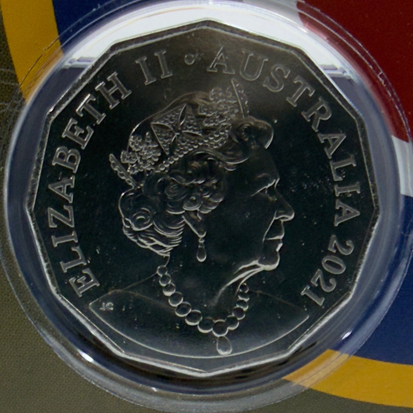 2021 50 Cent Coloured Coin - AVRO Lancaster - Uncirculated 50c
