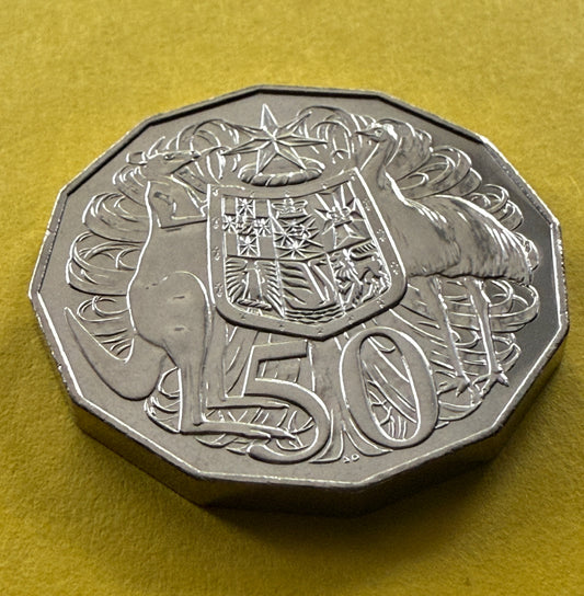 2024 50 Cent Coin - Uncirculated - Fifty Cent Queens Effigy 50c - in 2x2