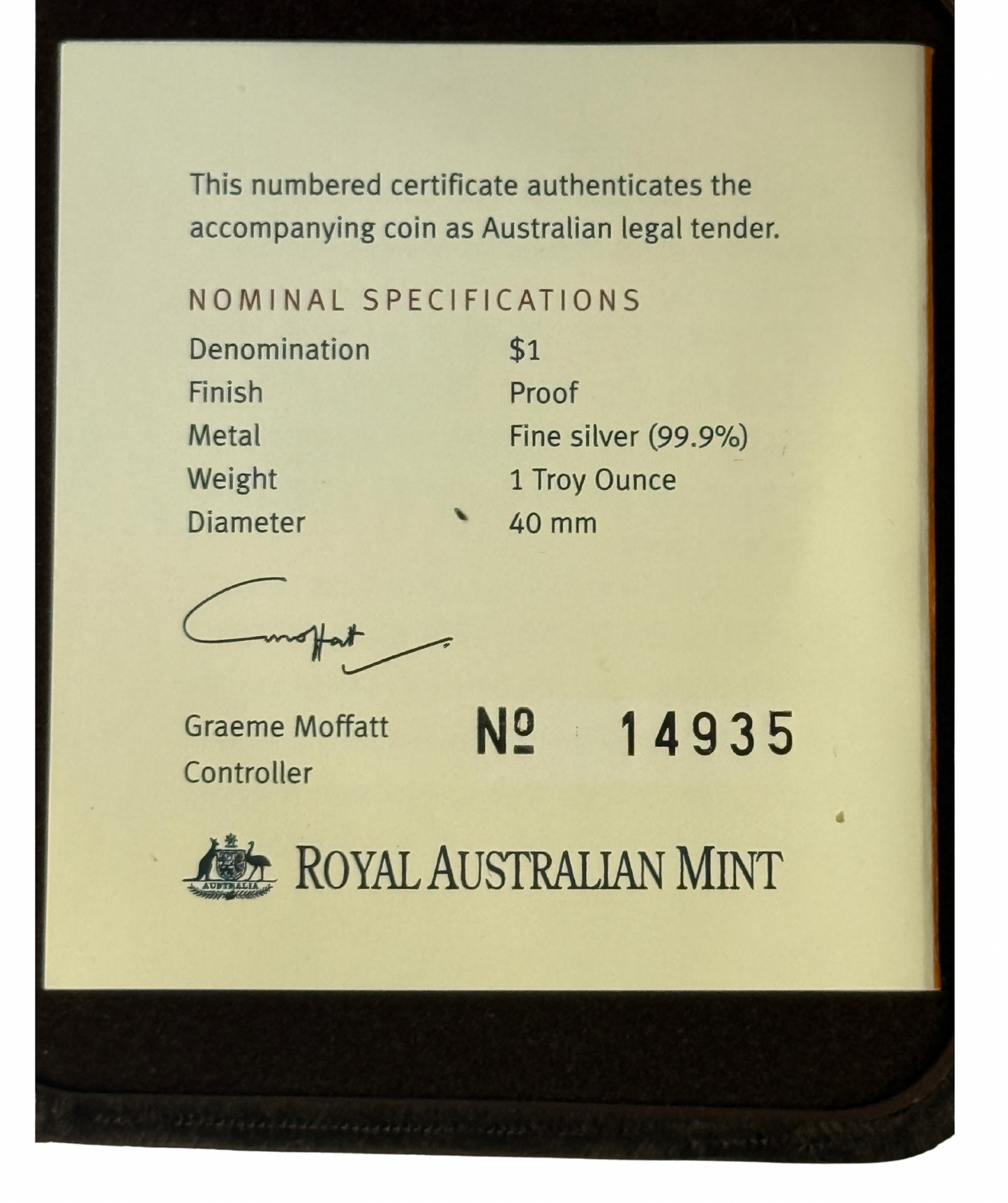 2000 $1 Proclamation Coinage - Proof 1 Oz Silver - Silver Commemorative Dollars