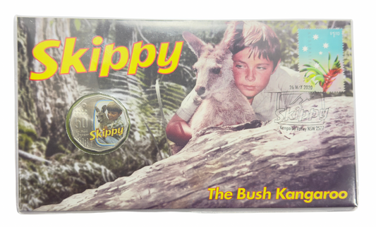 2020 Coloured 50 Cent PNC - SKIPPY The Bush Kangaroo 50th Anniversary