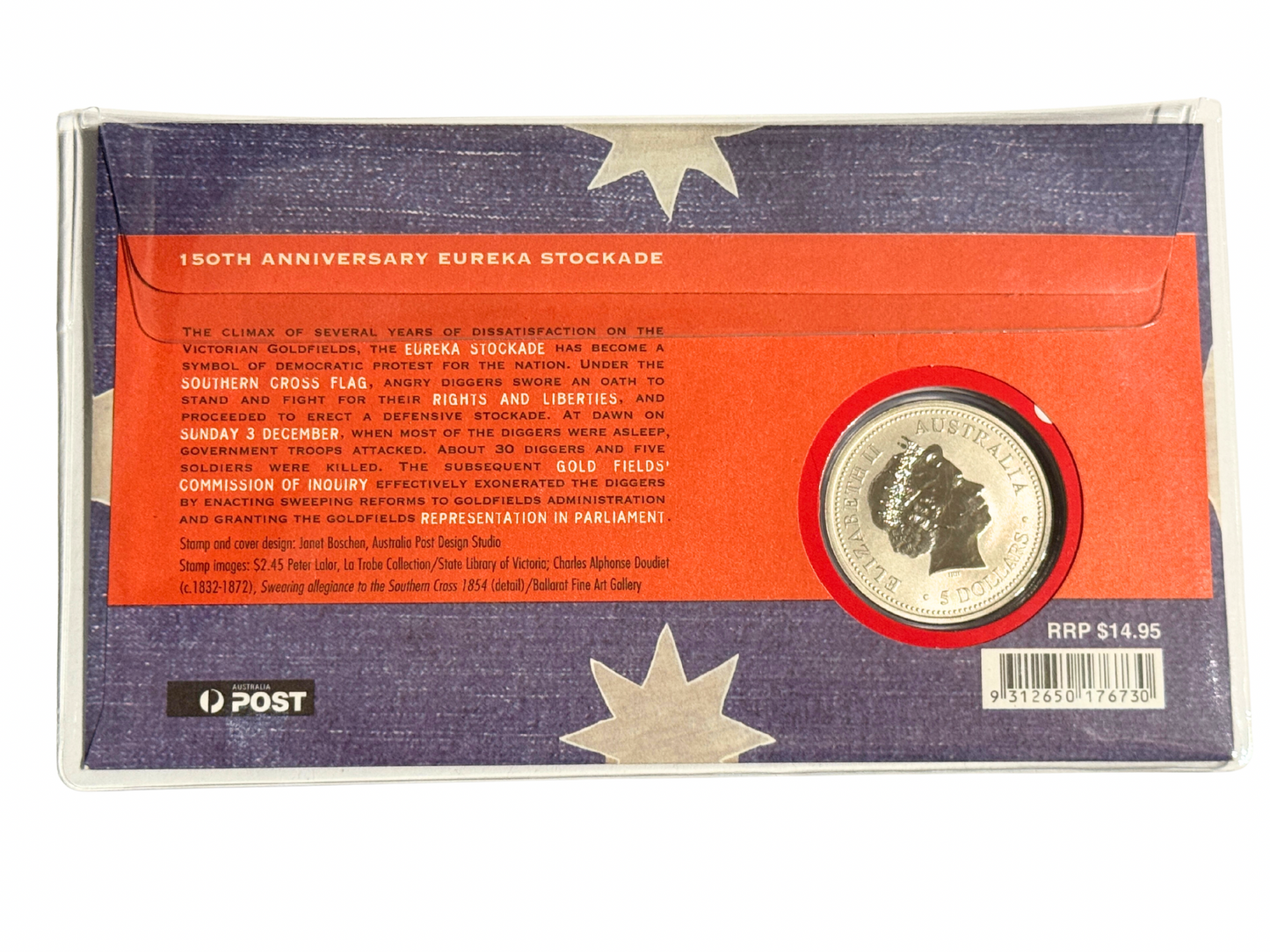 2004 Eureka Stockade PNC - 150th Anniversary $5 Coin