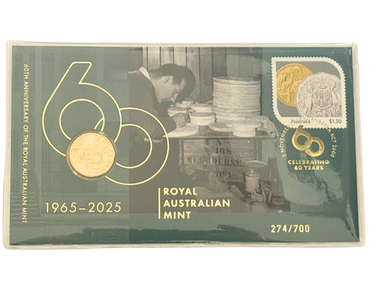 2025 Impressions PNC 274/700 - 60th Anniversary of the Royal Australian Mint