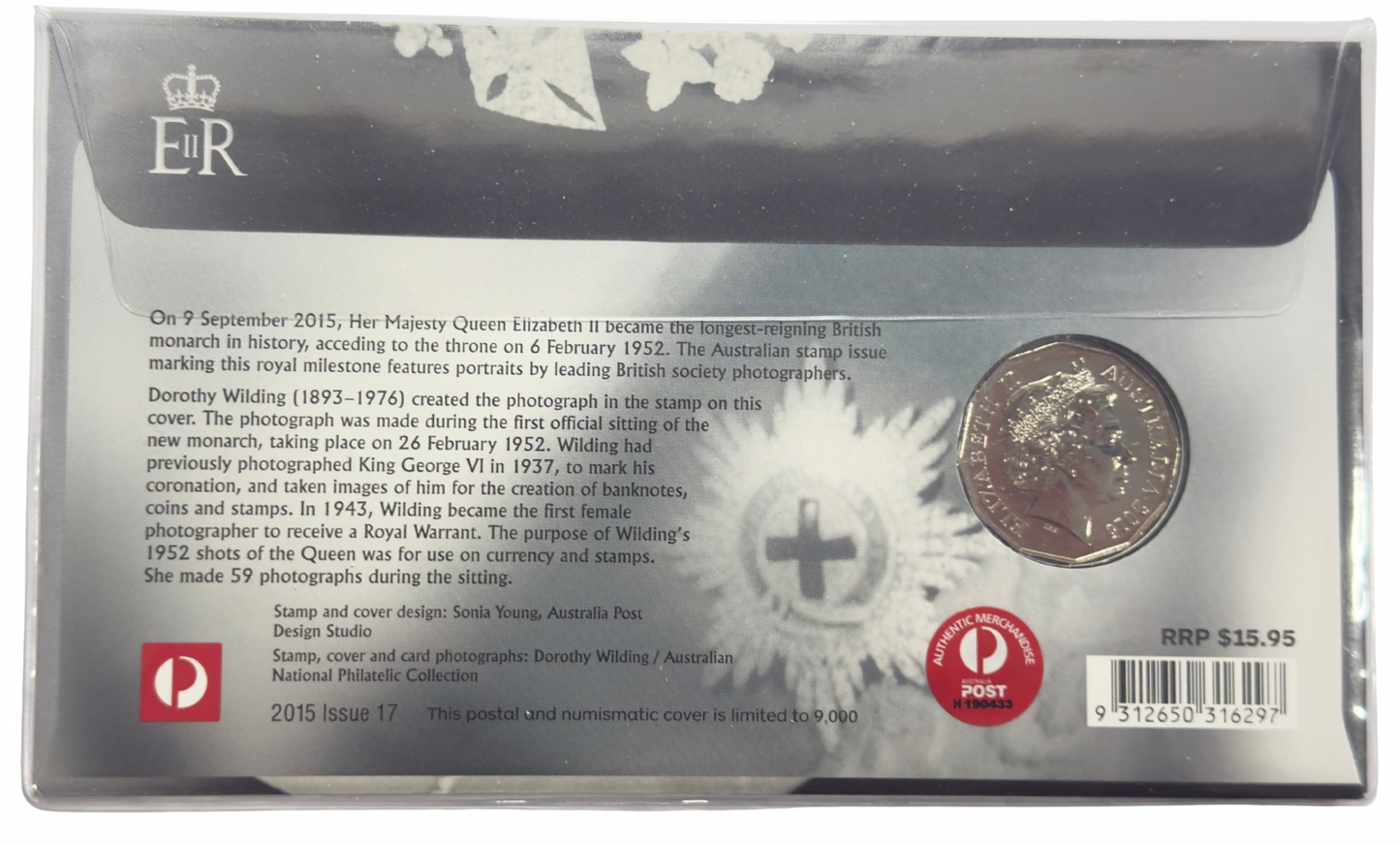 2015 50 Cent PNC - Long May She Reign - Uncirculated Fifty Cent 50c