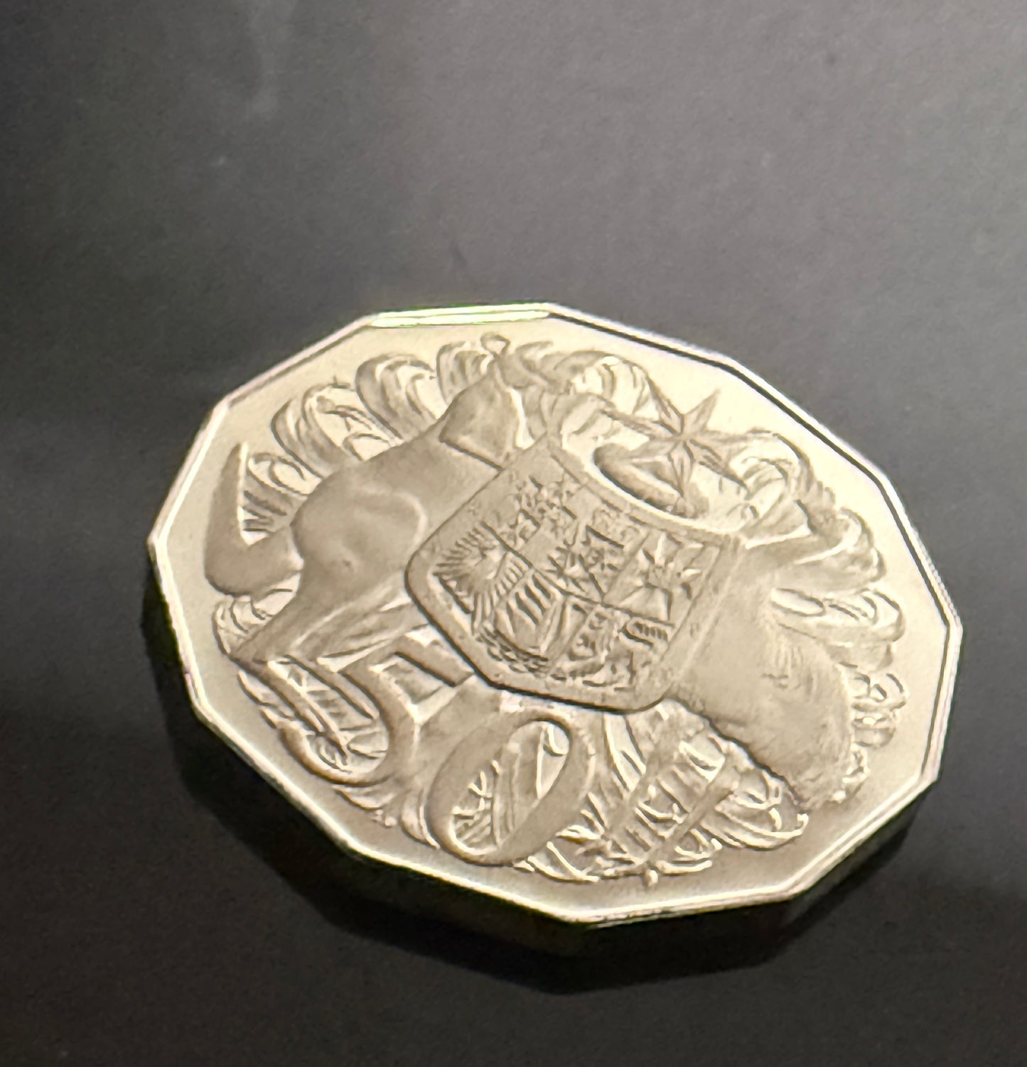 1969 PROOF 50 Cent Coat of Arms - comes in Lighthouse Capsule