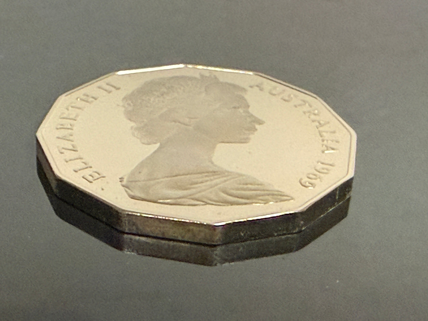 1969 PROOF 50 Cent Coat of Arms - comes in Lighthouse Capsule