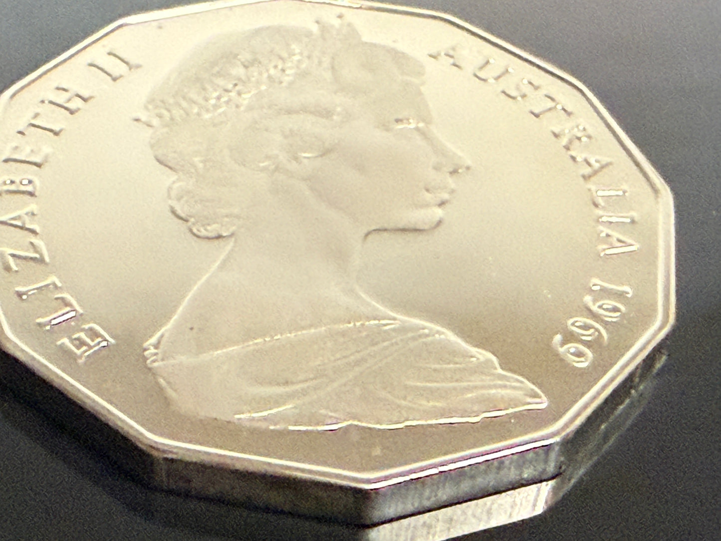 1969 PROOF 50 Cent Coat of Arms - comes in Lighthouse Capsule