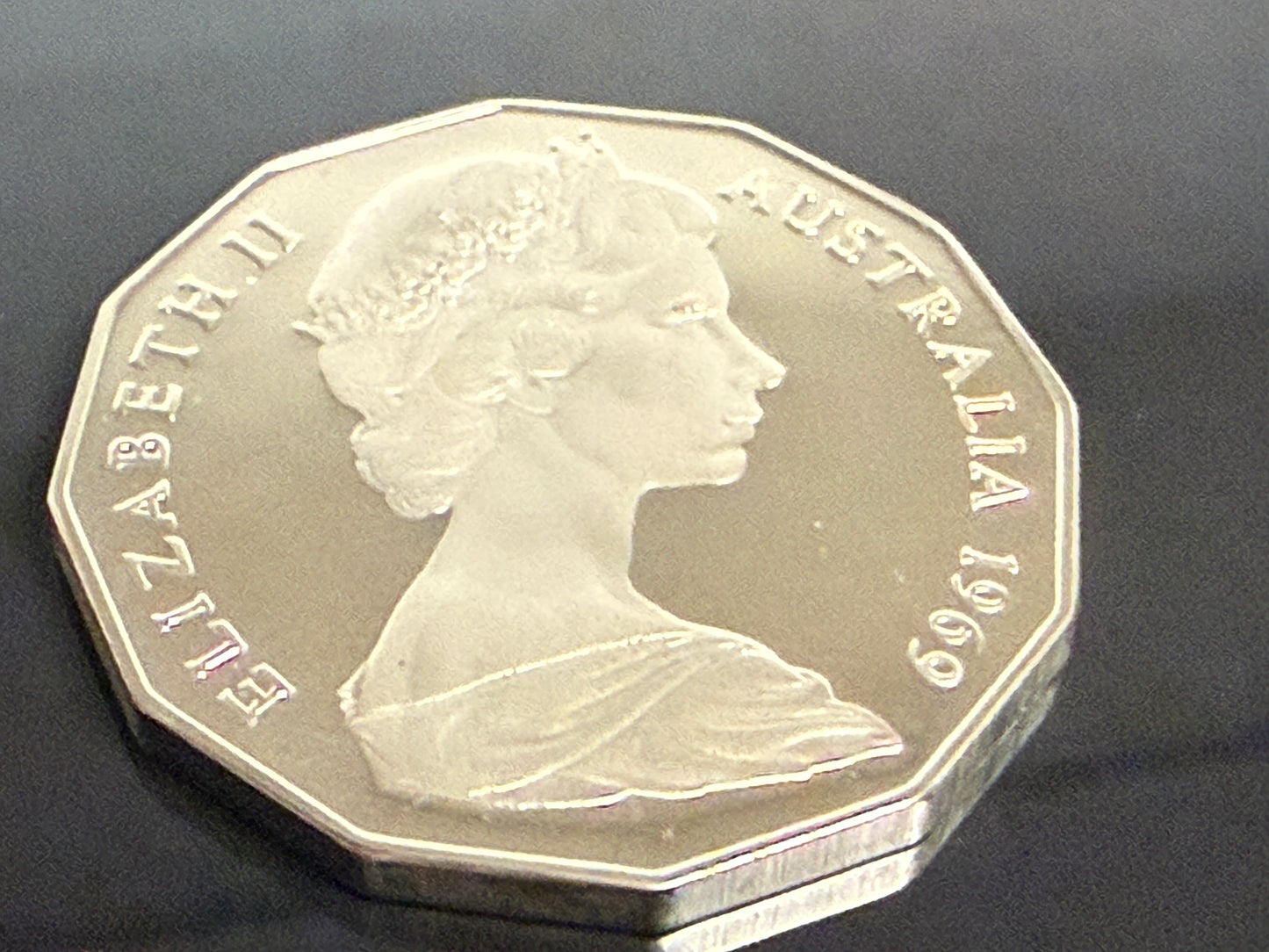 1969 PROOF 50 Cent Coat of Arms - comes in Lighthouse Capsule