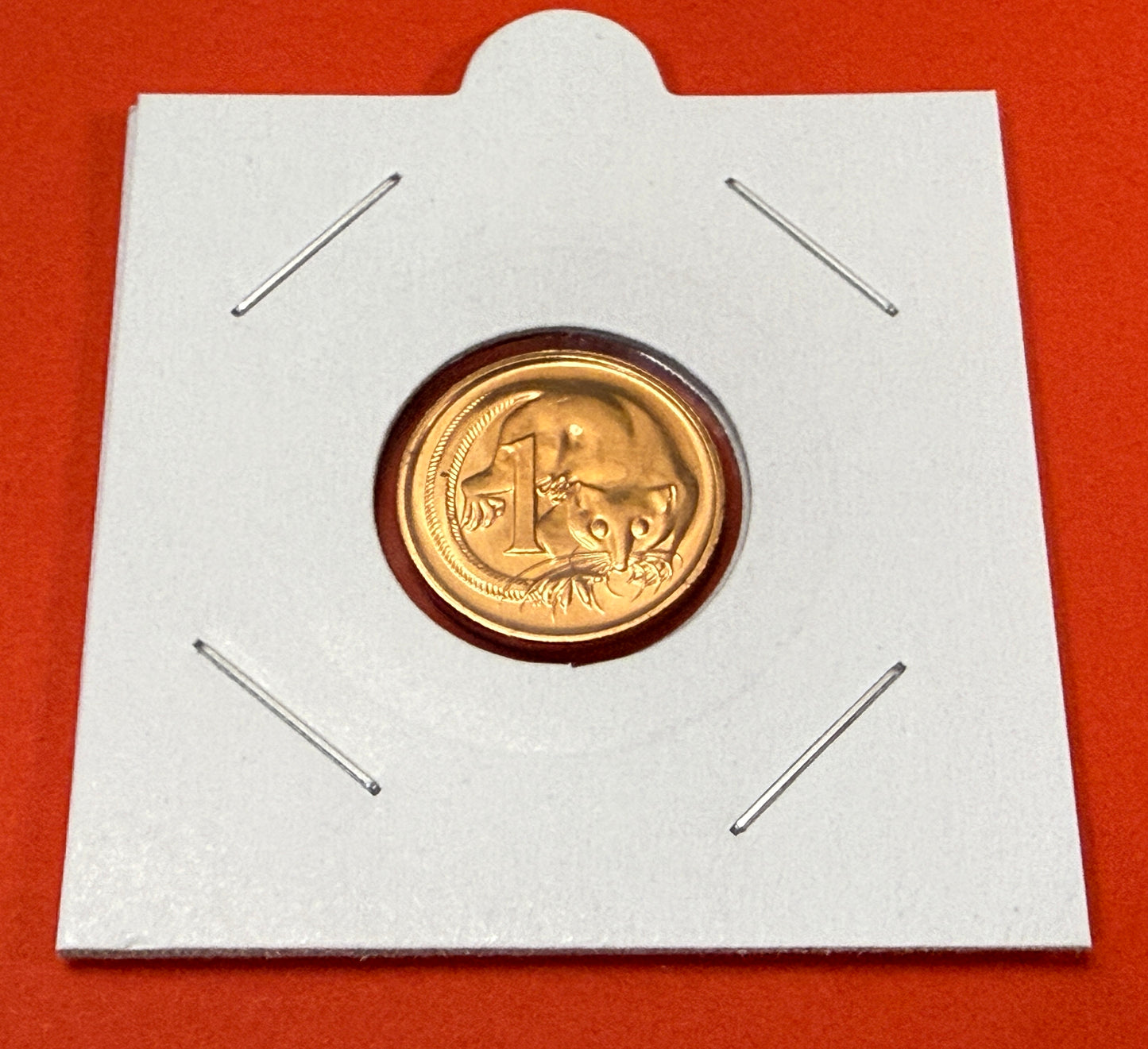 1985 1 Cent Coin - Uncirculated - ex mint set coin - comes In 2x2
