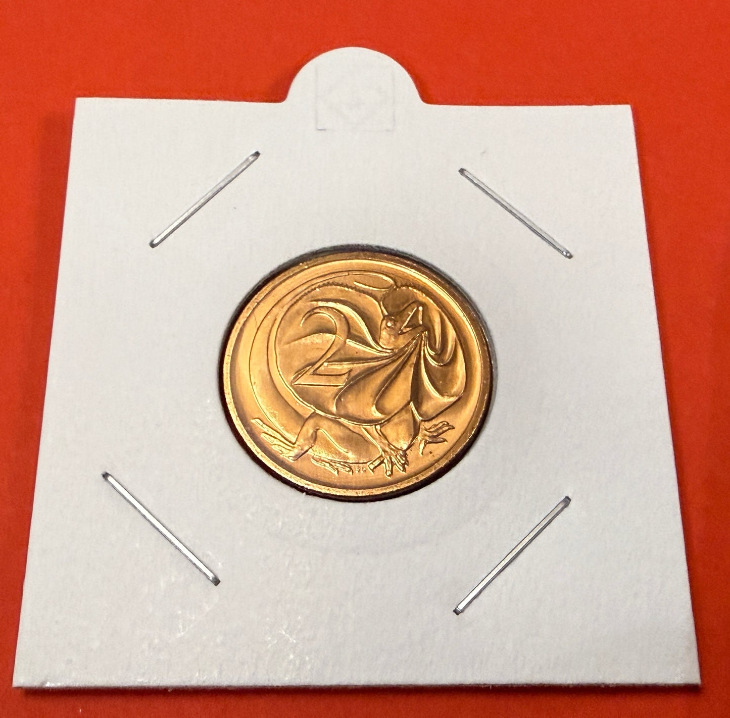 1985 2 Cent Coin - Choice Uncirculated - ex mint set coin - comes in 2x2