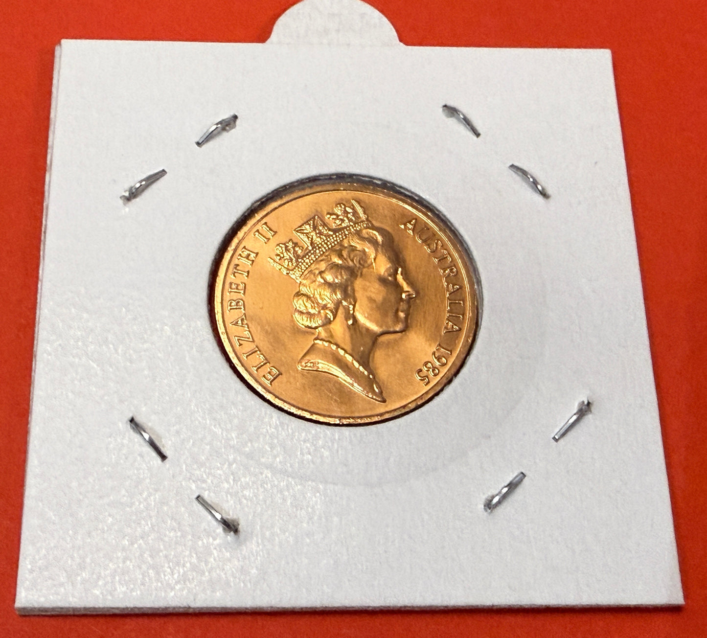 1985 2 Cent Coin - Choice Uncirculated - ex mint set coin - comes in 2x2