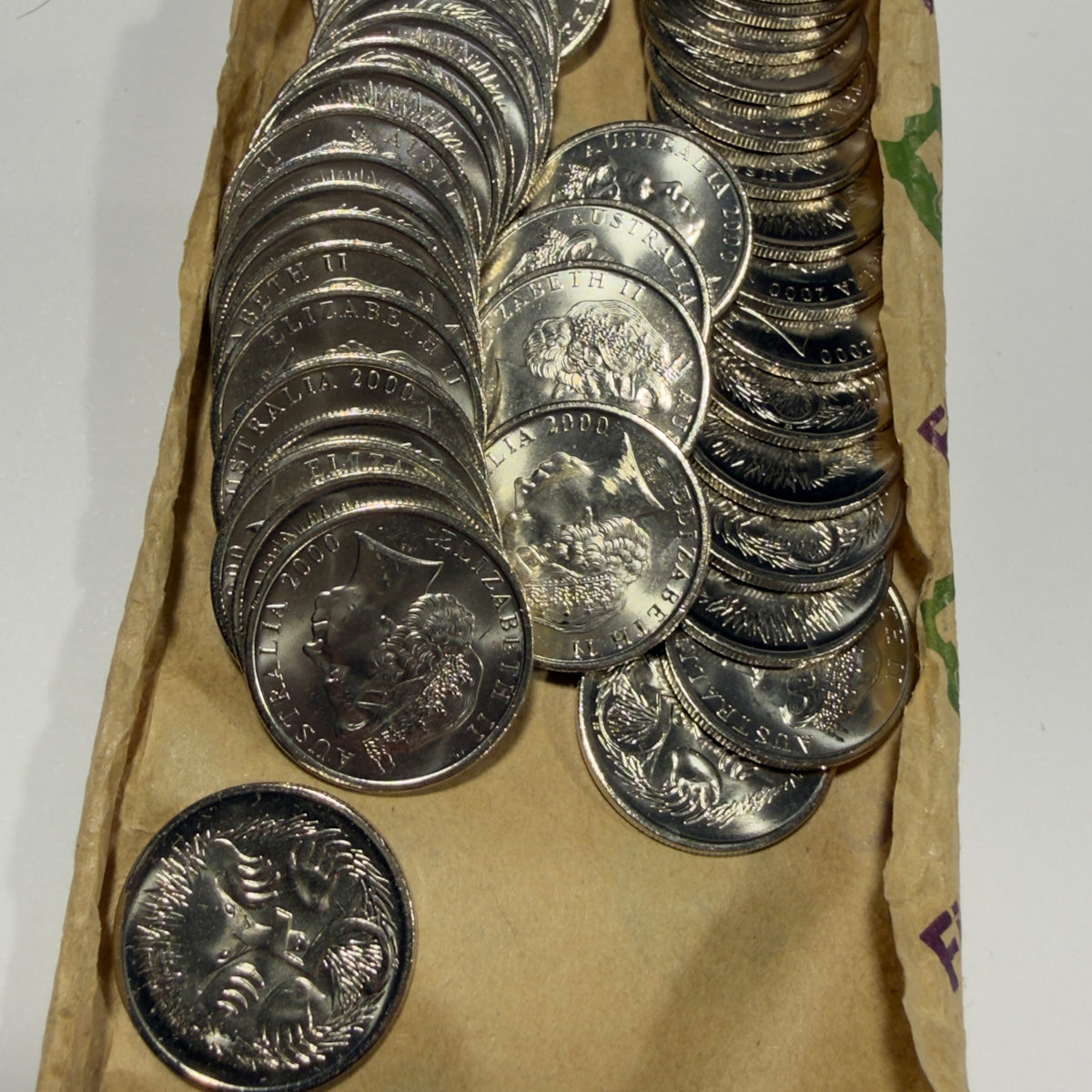 2000 Australian 5 Cent Coin - Uncirculated - Five Cent - comes in 2x2