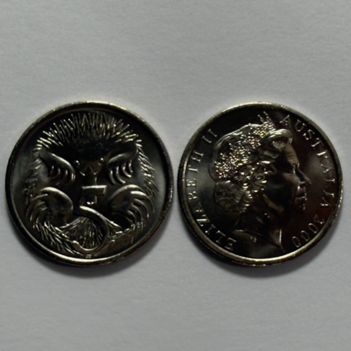 2000 Australian 5 Cent Coin - Uncirculated - Five Cent - comes in 2x2
