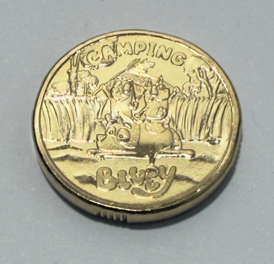 2026 $2 BLUEY Coin - Camping - Uncirculated - comes in 2x2