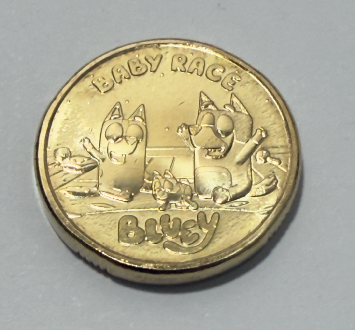 2026 $2 BLUEY Coin - BABY RACE - Uncirculated - comes in 2x2