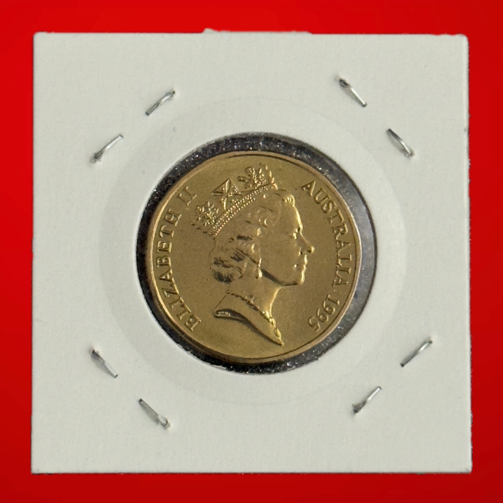 1995 $1 Coin - Choice Uncirculated - One Dollar - Ex MINT SET Coin - in 2x2