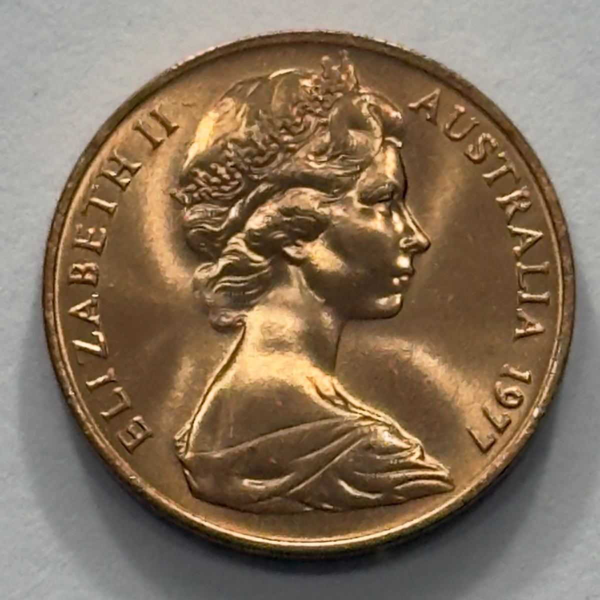 1977 2 Cent Coin - Uncirculated - Two Cent Coin - 2c - comes in 2x2