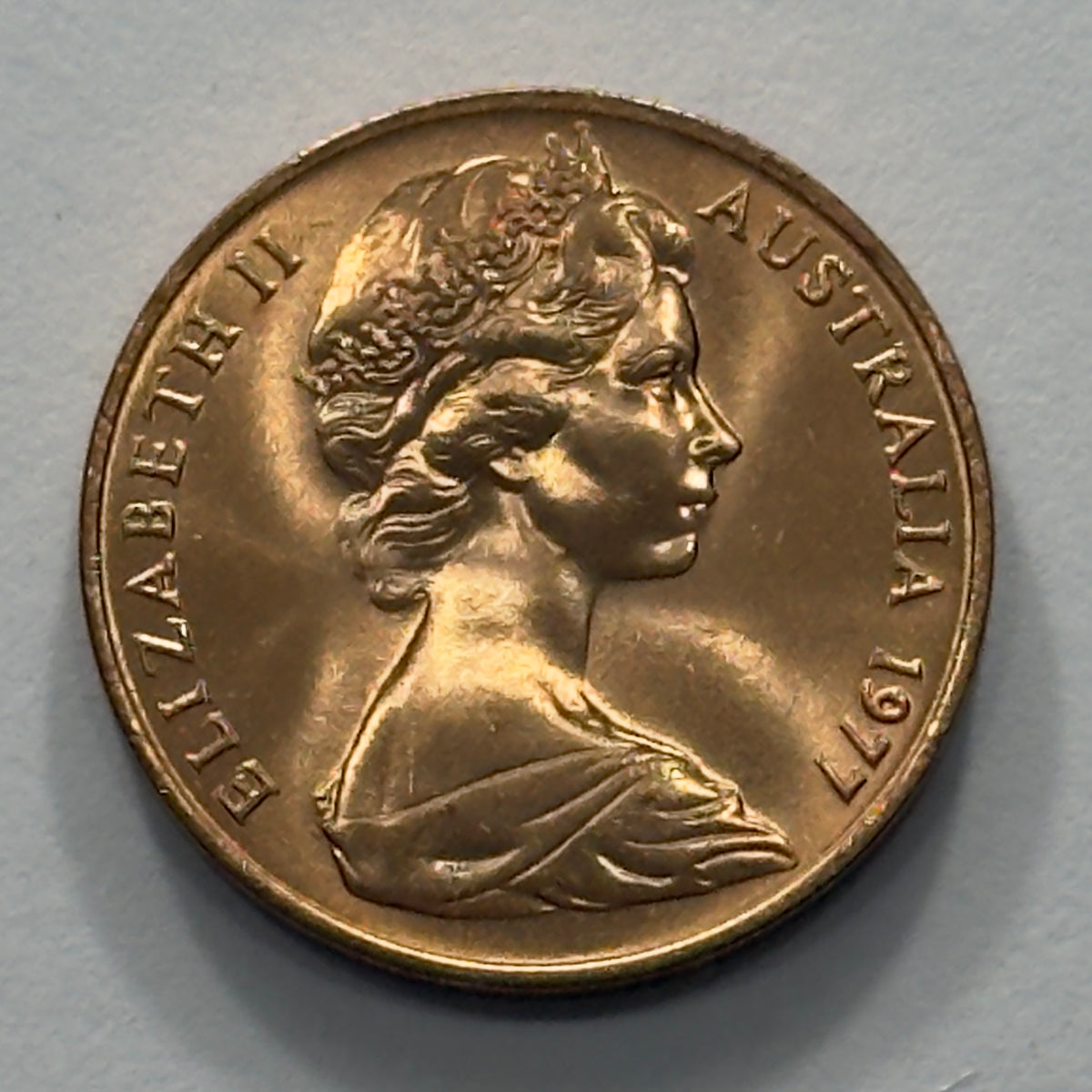 1977 2 Cent Coin - Uncirculated - Two Cent Coin - 2c - comes in 2x2