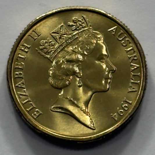1994 $1 Coin - Mob of Roos - Uncirculated - Ex Mint Set coin - comes in 2x2