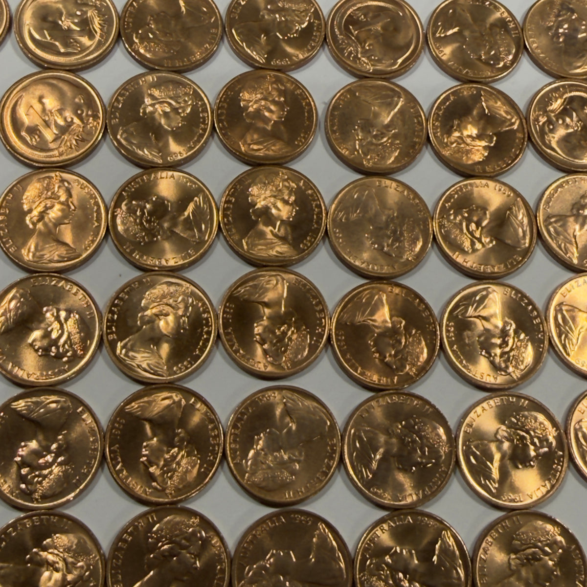 1969 1 Cent Coin - Uncirculated - One Cent 1c - Ex RAM Roll - Comes In 2x2