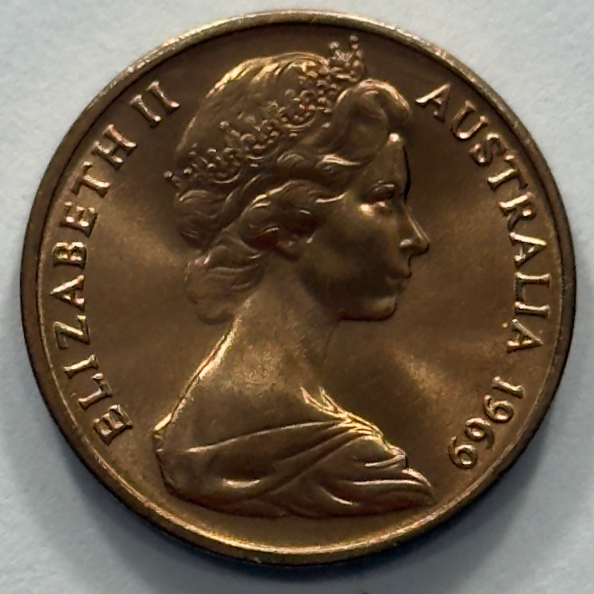 1969 1 Cent Coin - Uncirculated - One Cent 1c - Ex RAM Roll - Comes In 2x2