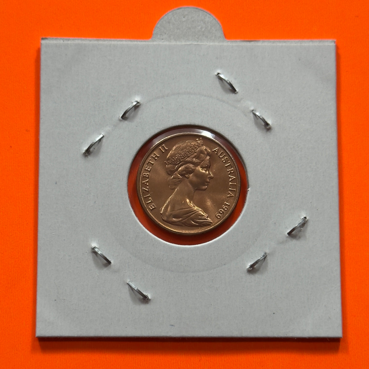 1969 1 Cent Coin - Uncirculated - One Cent 1c - Ex RAM Roll - Comes In 2x2