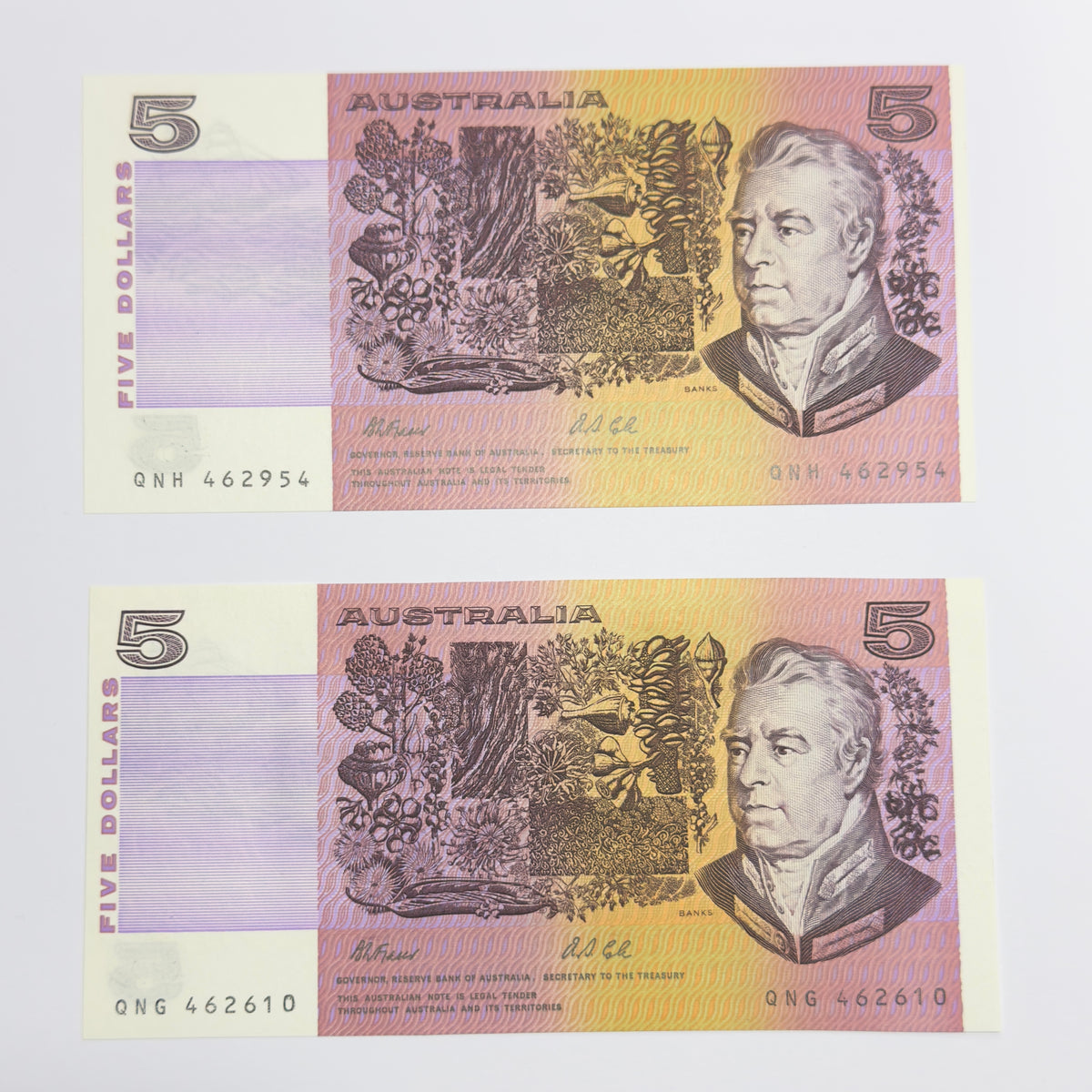 1991 $5 Fraser Cole CFU R213 - 1X Uncirculated in Note Protector Sleeve